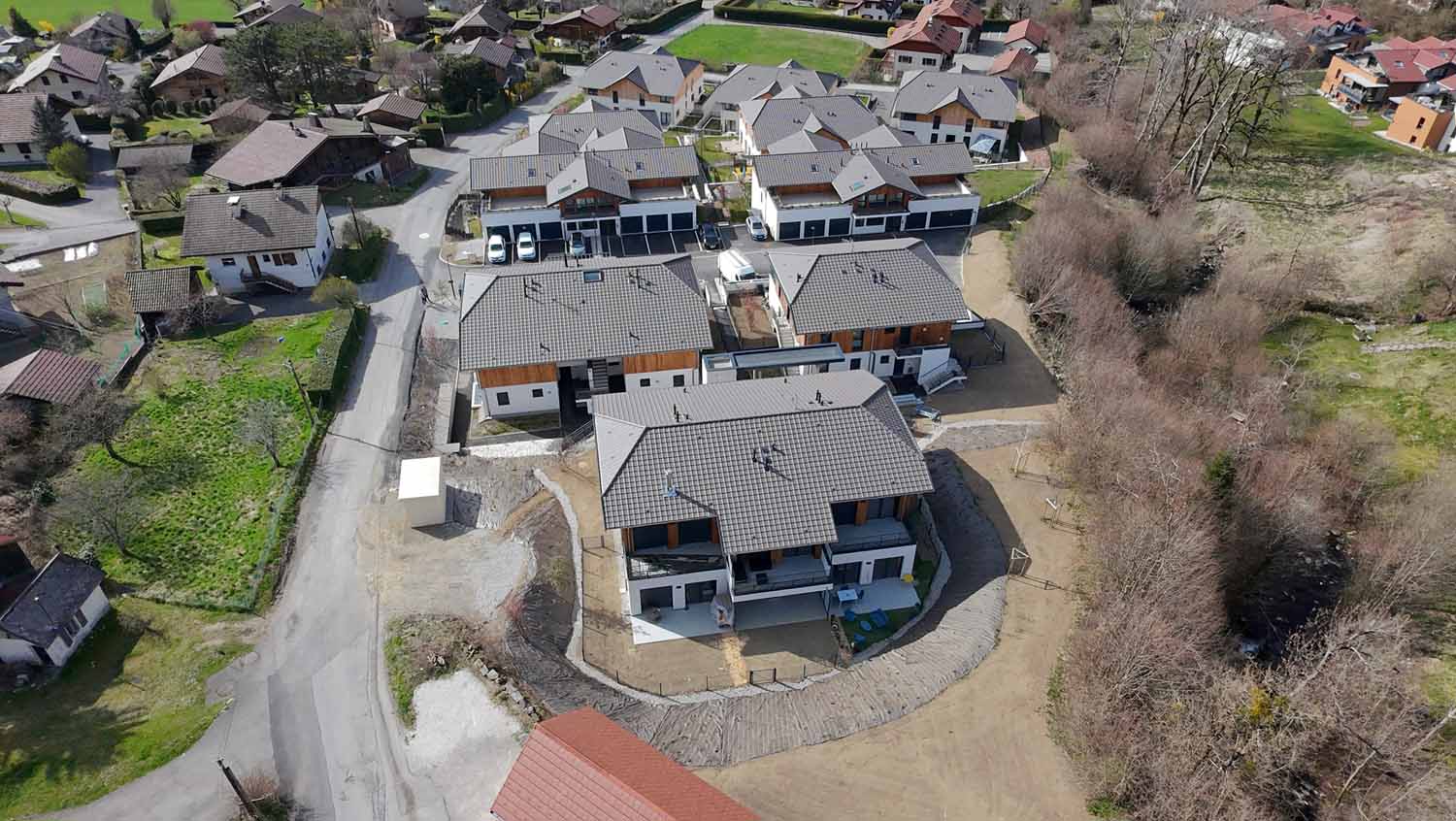 Construction d’un programme de 27 logements répartis sur 5 bâtiments avec sous-sol commun à Thônes