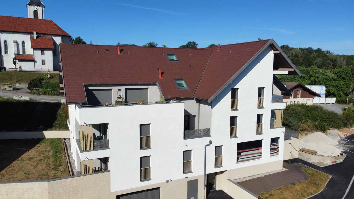 Création d'un quartier avec 3 bâtiments et 17 villas mitoyennes en Haute-Savoie