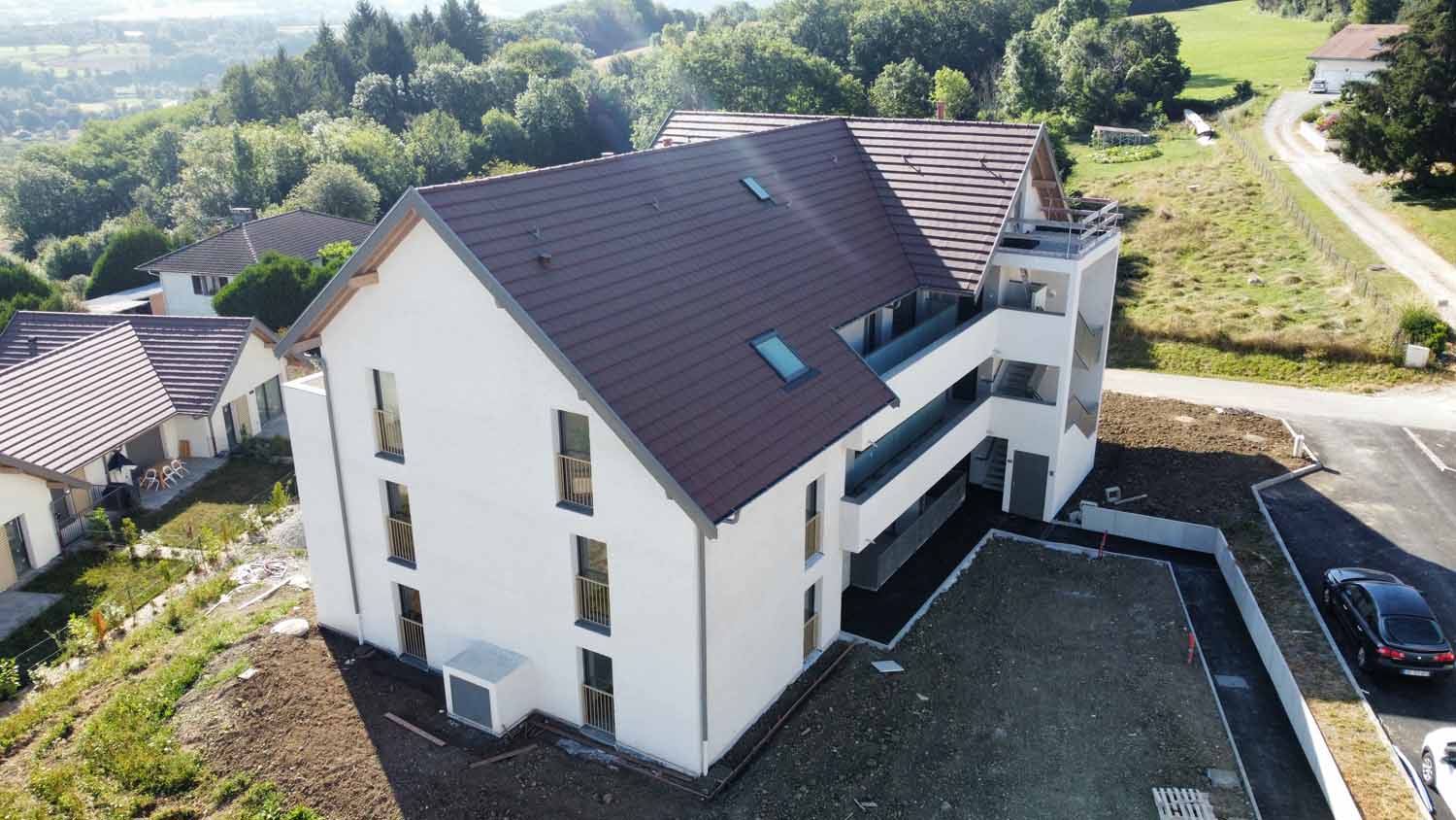 Création d'un quartier avec 3 bâtiments et 17 villas mitoyennes en Haute-Savoie